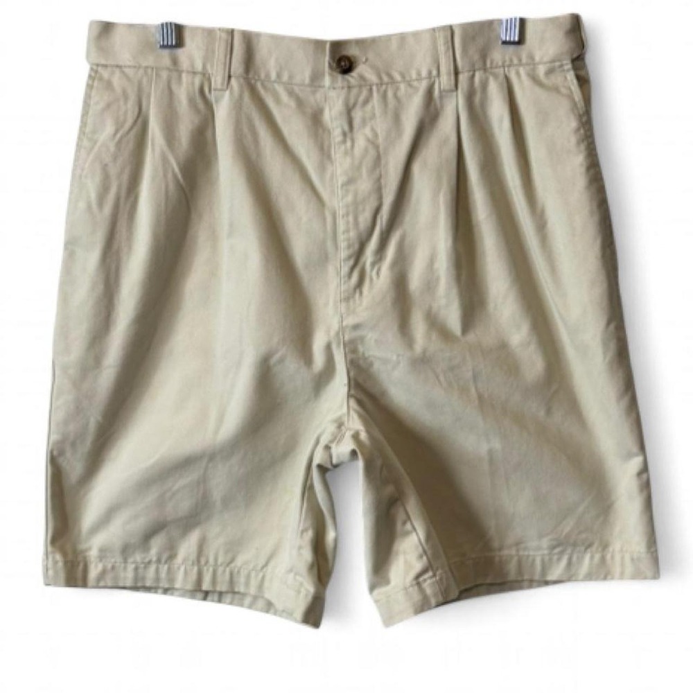 Vintage 90s Puritan Pleated Khaki Chino Shorts, Women's Size‎ 14